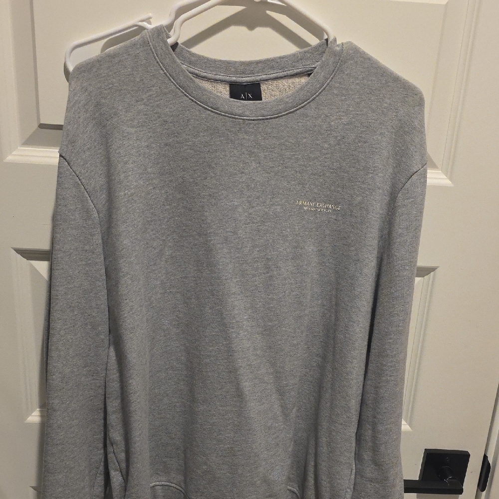 Armani Exchange Heather Gray Pullover